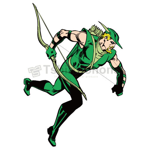 Green Arrow T-shirts Iron On Transfers N4975 - Click Image to Close